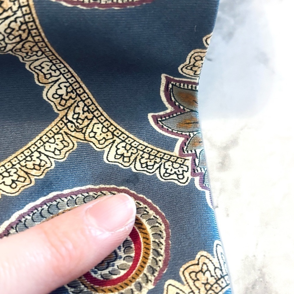 Oscar De La Renta Neckwear Couture Collection Vintage Paisley Silk Tie - Picture 6 of 6